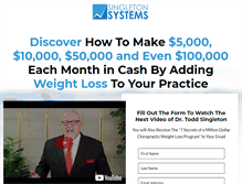 Tablet Screenshot of chiropracticgoldmine.com
